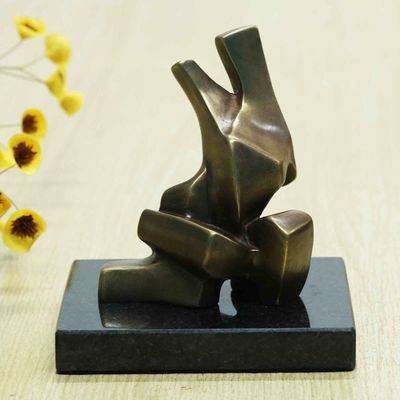 Alternate image for Bronze Sculpture Abstract Figure from Brazil Joy