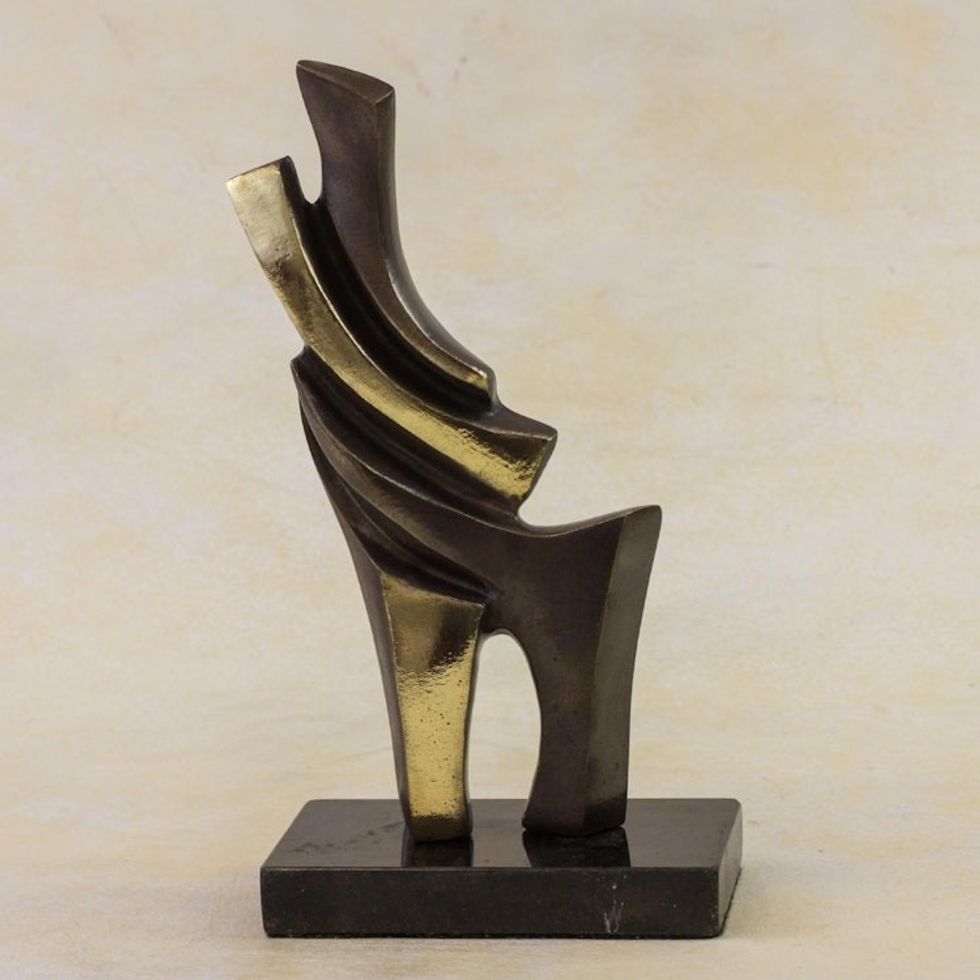 Bronze sculpture 'Intertwined'