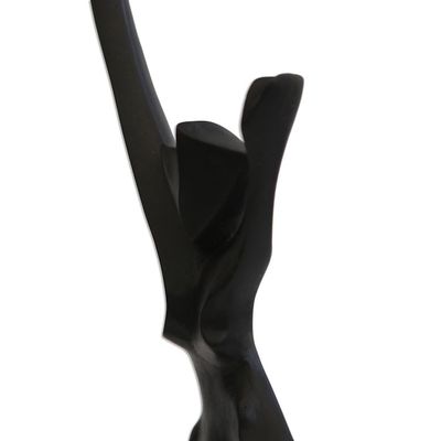 Alternate image for Limited Edition Abstract Resin Freedom Sculpture Solid Fire