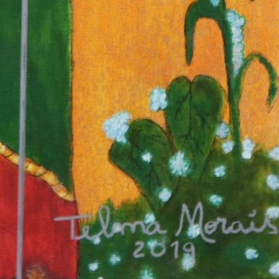 Alternate image for Signed Naif Painting of Saint Jude from Brazil Saint Jude Thaddeus