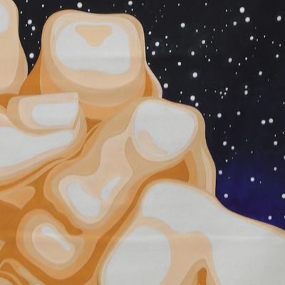 Alternate image for World Peace Project Brazilian Acrylic Painting on Canvas Impermanence  Southern Cross 