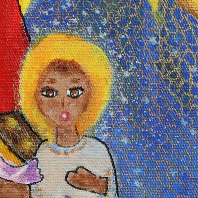 Alternate image for Signed Naif Painting of Saint Joseph from Brazil Saint Joseph