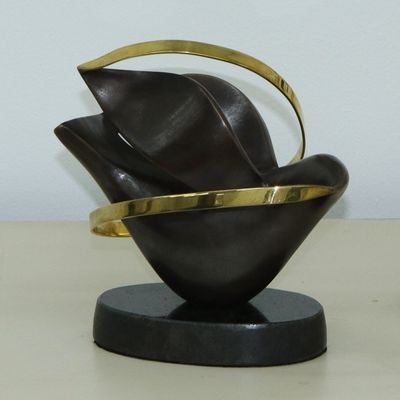 Alternate image for World Peace Project Bronze and Steel Sculpture from Brazil Dove