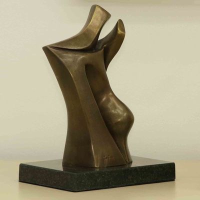 Alternate image for Romantic Abstract Fine Art Bronze Sculpture from Brazil Unity