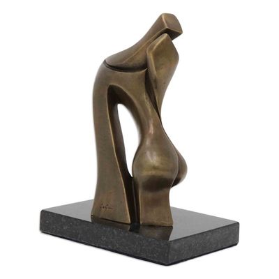 Alternate image for Romantic Abstract Fine Art Bronze Sculpture from Brazil Unity