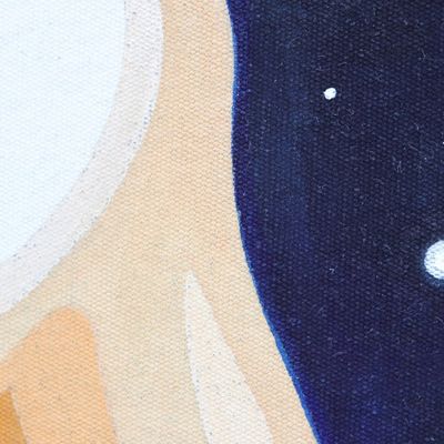 Alternate image for World Peace Project Brazilian Acrylic Painting on Canvas Impermanence  Southern Cross 