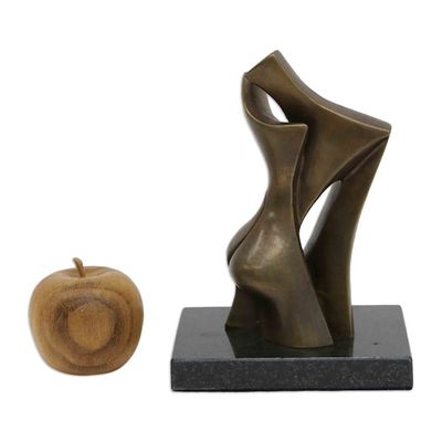 Alternate image for Romantic Abstract Fine Art Bronze Sculpture from Brazil Unity