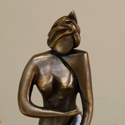 Alternate image for Abstract Bronze Sculpture of Female Samba Dancer from Brazil Samba Dancer