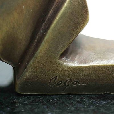 Alternate image for Bronze Sculpture Abstract Figure from Brazil Joy