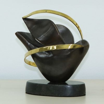 Alternate image for World Peace Project Bronze and Steel Sculpture from Brazil Dove