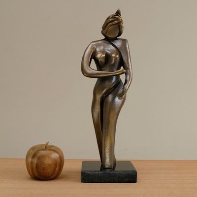 Alternate image for Abstract Bronze Sculpture of Female Samba Dancer from Brazil Samba Dancer