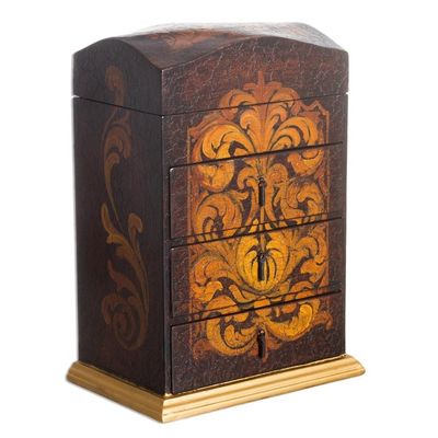 Alternate image for Hand Painted Wood Jewelry Box Love Blossom