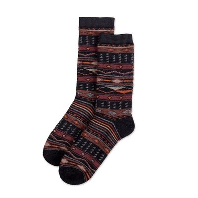 Alternate image for Multicolor Unisex Alpaca Blend Socks from Peru Andean Culture