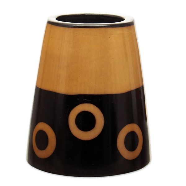 Alternate image for Handcrafted Modern Ceramic Chulucanas Decorative Vase Tubular Ceremony