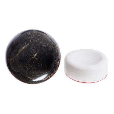 Alternate image for Stromatolite and Calcite Geometric Sculpture Pluto