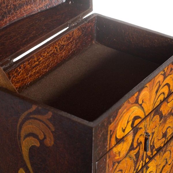 Alternate image for Hand Painted Wood Jewelry Box Love Blossom