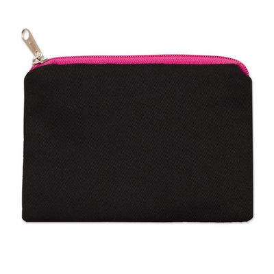 Alternate image for Andean Folk Art Cotton Applique Change Purse Butterfly Afternoon