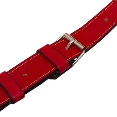 Alternate image for Black and Red Suede and Wool Shoulder Bag Sacred Valley