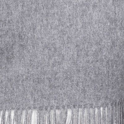 Alternate image for Mens 100 alpaca scarf Stormy Gray
