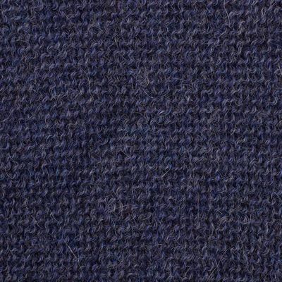 Alternate image for Knit Indigo 100 Alpaca Poncho from Peru Enchanted Evening in Indigo