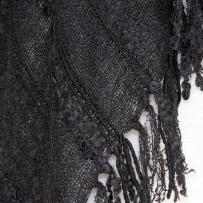 Alternate image for Alpaca blend short layering jacket Miraflores Midnight