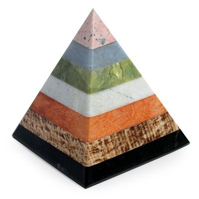 Alternate image for Hand Crafted Andean Gemstone Sculpture Energy of the Pyramid