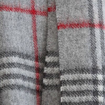 Alternate image for Mens Baby Alpaca Scarf from Peru Misty Grey