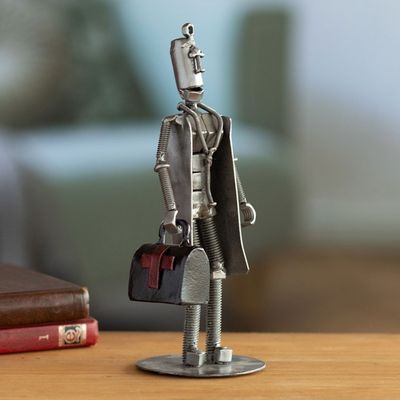 Alternate image for Recycled Auto Part Sculpture of a Doctor from Peru House Call