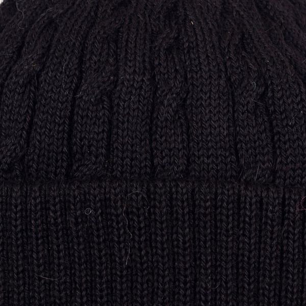 Alternate image for 100 alpaca hat Black Braid Cascade