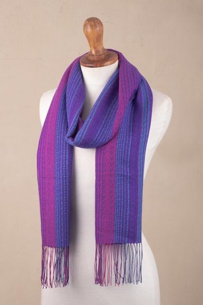 Alternate image for Baby Alpaca and Pima Cotton Blend Scarf from Peru Darling