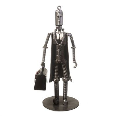 Alternate image for Recycled Auto Part Sculpture of a Doctor from Peru House Call