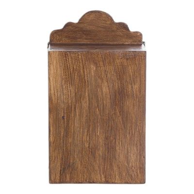 Alternate image for Painted Wood Retablo Andes Folk Art Handmade in Peru Virgin Mary