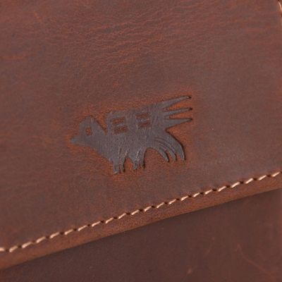 Alternate image for Mens Two Compartment Dark Brown Leather Coin Wallet Esquire in Dark Brown