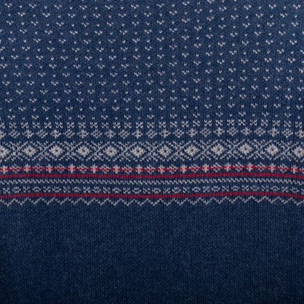 Alternate image for Mens Acrylic and Cotton Pullover Sweater in a Cool Palette Nordic Style