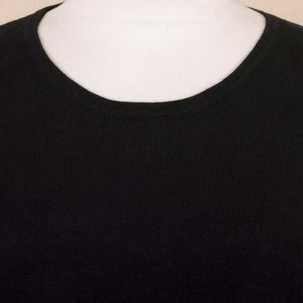 Alternate image for Cotton and Alpaca Blend Black Sweater Time and Again
