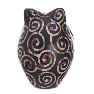 Alternate image for Chulucanas Ceramic Owl Figurine from Peru Chulucanas Sentinel