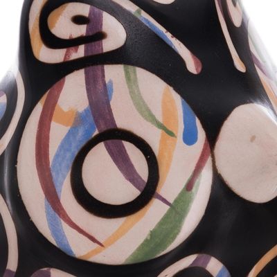 Alternate image for Chulucanas Ceramic Owl Figurine from Peru Chulucanas Sentinel