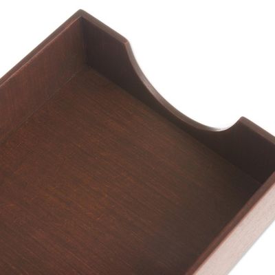 Alternate image for Glass and Wood Coasters with Woven Accent Set of 4 Andean Muse