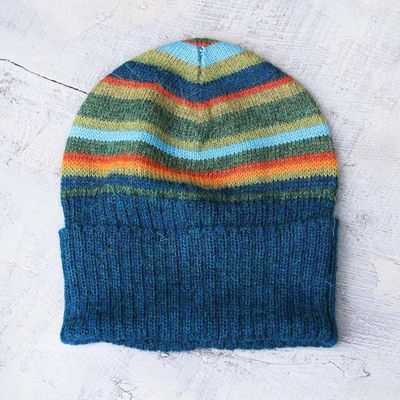 Alternate image for 100 alpaca hat Andean Sunrise