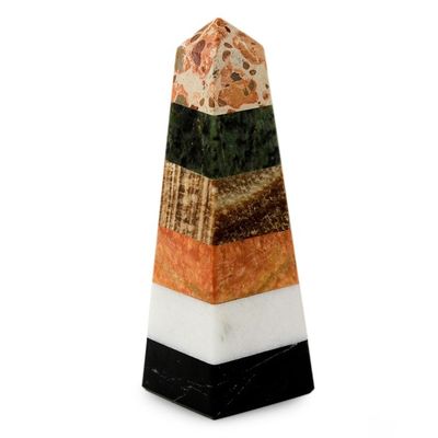 Alternate image for Natural Multi-gemstone Obelisk Sculpture Total Energy