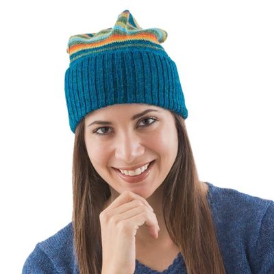 Alternate image for 100 alpaca hat Andean Sunrise