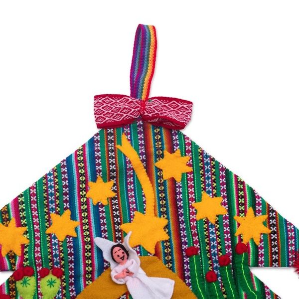Alternate image for Andean Christmas Tree Wall Hanging Nativity Tree