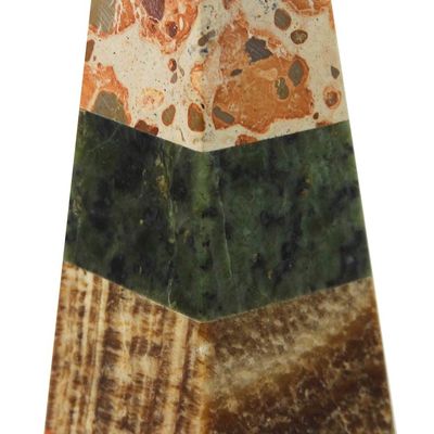 Alternate image for Natural Multi-gemstone Obelisk Sculpture Total Energy