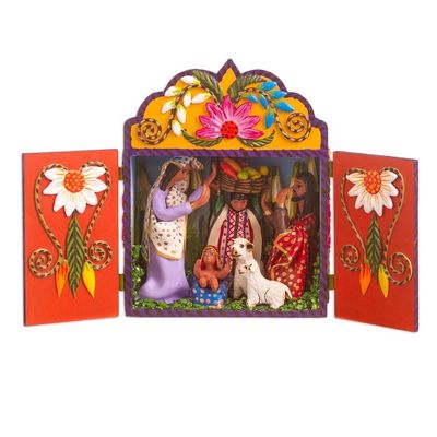 Alternate image for Hand Made Andean Nativity Scene Andean Christmas Carol