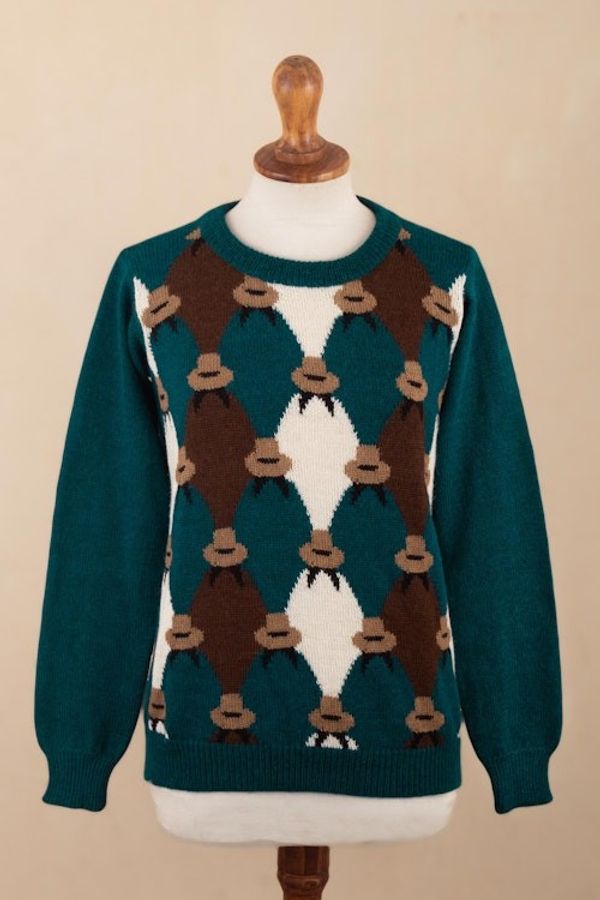 Alternate image for Hand Knit 100 Alpaca Sweater Hats of the Andes
