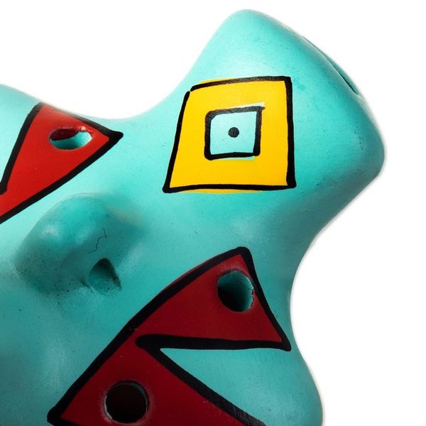 Alternate image for Handmade Ceramic Ocarinas from Peru 2 Pieces Night Chant