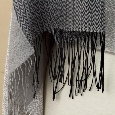 Alternate image for Grey Baby Alpaca Blend Shawl Grey Matter