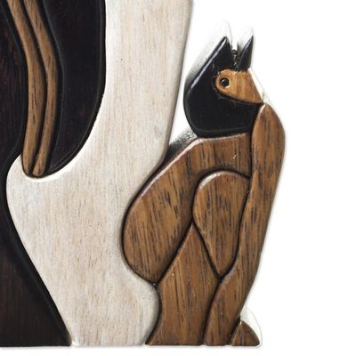 Alternate image for Penguin Ishpingo Wood Sculpture Carving from Peru Mother Penguin