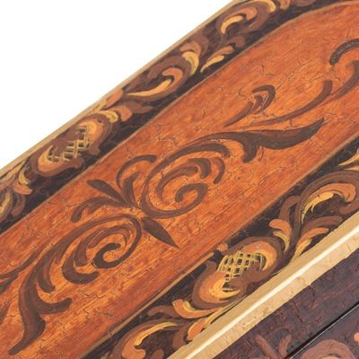 Alternate image for Peruvian Hand Painted Wood Jewelry Box Reminisce