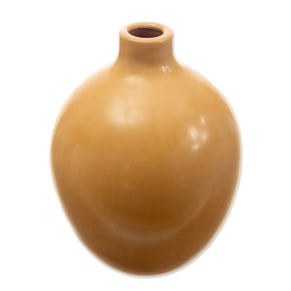 Alternate image for Ceramic Chulucana Style Decorative Vase Handmade in Peru Divine Sun